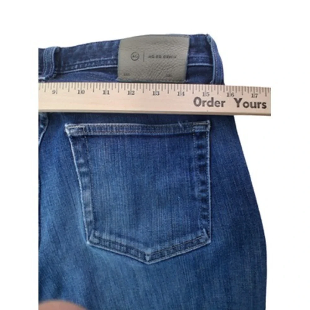 AG Adriano Goldschmied Jeans Mens 31x33 Blue Denim Straight Leg Stretch Pants
